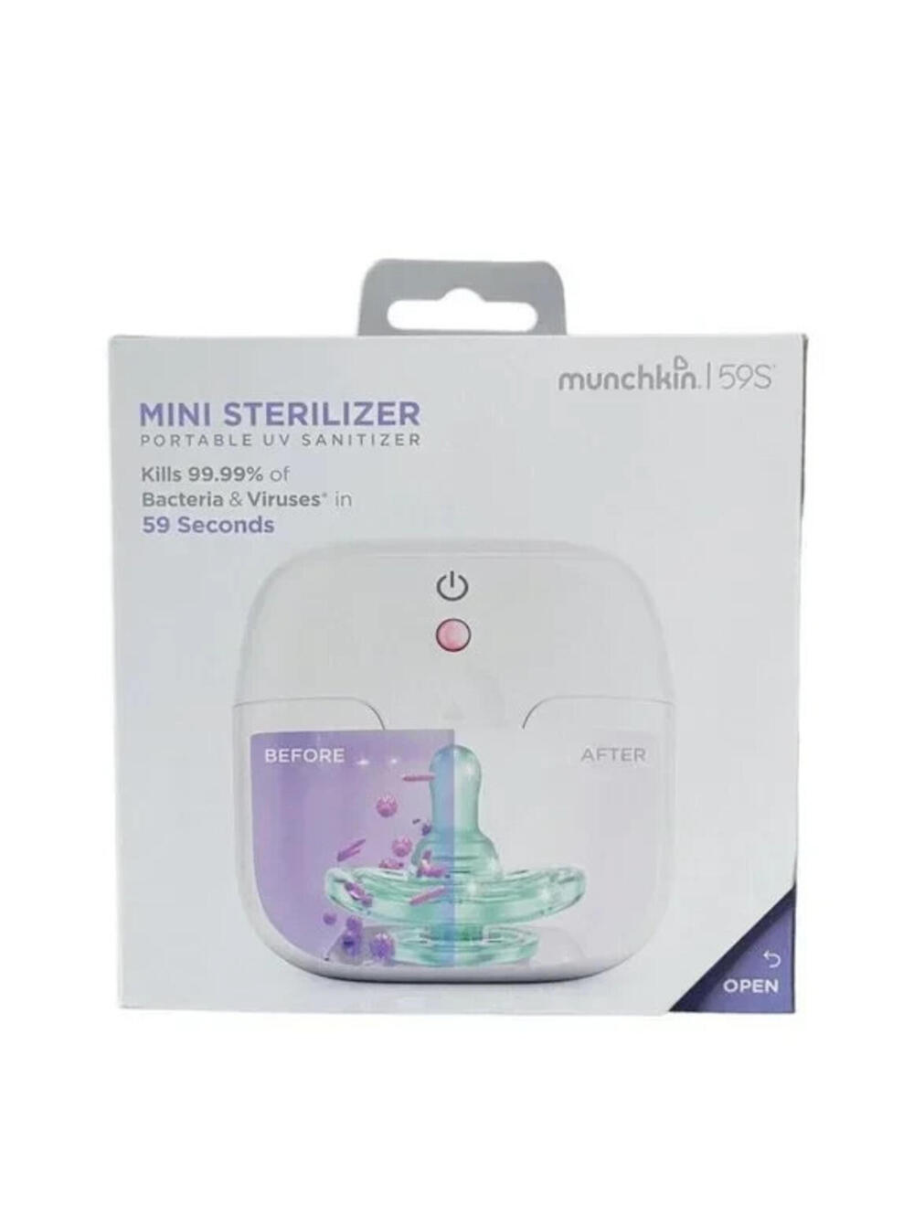 (RD) Munchkin 59S Mini UV Sterilizer Portable Sanitizer Baby Bottle Toy Pacifier